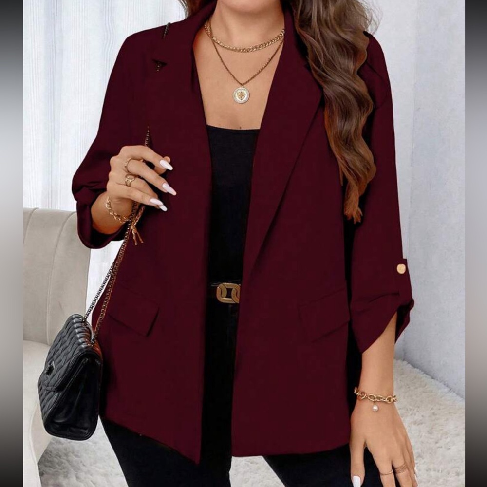 Burgundy jacket